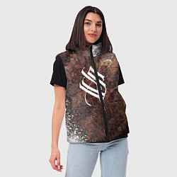 Женский жилет Stigmata logo, цвет: 3D-черный — фото 2