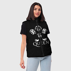 Женский жилет QUEEN НА СПИНЕ, цвет: 3D-красный — фото 2