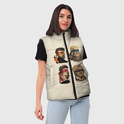 Женский жилет Настоящие Черепашки, цвет: 3D-красный — фото 2