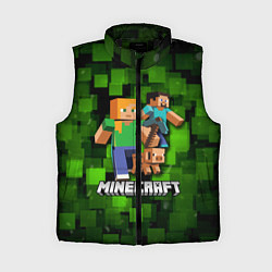 Женский жилет Minecraft Майнкрафт, цвет: 3D-черный