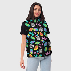 Женский жилет Очень странные дела, цвет: 3D-черный — фото 2