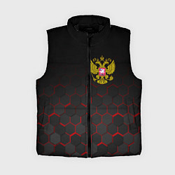 Женский жилет РОССИЯ, цвет: 3D-черный