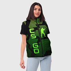 Женский жилет CS GO Oko, цвет: 3D-черный — фото 2