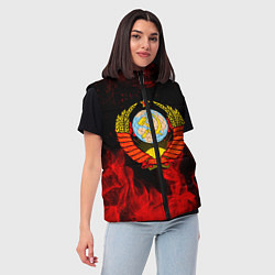 Женский жилет СССР, цвет: 3D-красный — фото 2