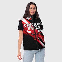 Женский жилет CHICAGO BULLS, цвет: 3D-светло-серый — фото 2