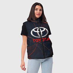 Женский жилет TOYOTA, цвет: 3D-красный — фото 2