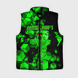 Женский жилет Minecraft, цвет: 3D-черный