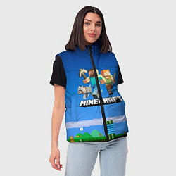 Женский жилет Minecraft, цвет: 3D-красный — фото 2