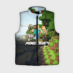 Женский жилет Minecraft, цвет: 3D-красный