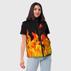 Женский жилет ОГНЕННЫЙ, цвет: 3D-светло-серый — фото 2