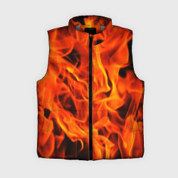 Женский жилет ОГОНЬ, цвет: 3D-светло-серый