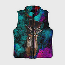 Женский жилет Сказочный Котик, цвет: 3D-светло-серый