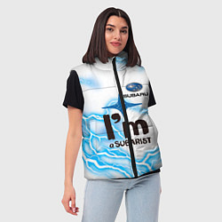 Женский жилет SUBARU, цвет: 3D-черный — фото 2