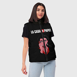 Женский жилет БУМАЖНЫЙ ДОМ, цвет: 3D-черный — фото 2