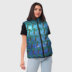 Женский жилет Майнкрафт Кирка, цвет: 3D-черный — фото 2