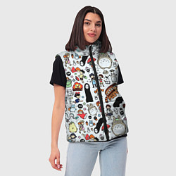 Женский жилет Тоторо, цвет: 3D-красный — фото 2