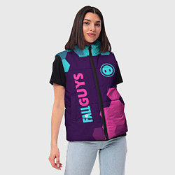 Женский жилет FALL GUYS ФОЛ ГАЙС, цвет: 3D-черный — фото 2