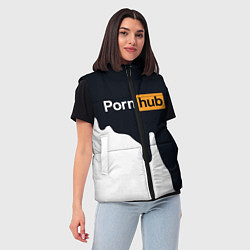 Женский жилет Pornhub, цвет: 3D-светло-серый — фото 2