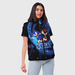 Женский жилет Sonic SEGA, цвет: 3D-красный — фото 2