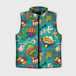 Женский жилет Pop art comics, цвет: 3D-черный