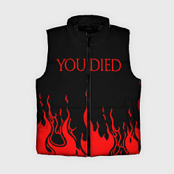 Женский жилет YOU DIED, цвет: 3D-черный