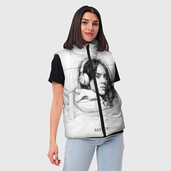 Женский жилет Billie Eilish карандаш, цвет: 3D-светло-серый — фото 2