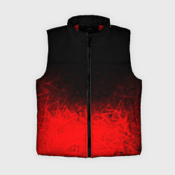 Женский жилет КРАСНО-ЧЕРНЫЙ ГРАДИЕНТ, цвет: 3D-красный