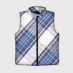 Женский жилет Шотландка Z, цвет: 3D-светло-серый