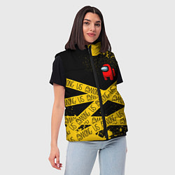 Женский жилет AMONG US Амонг Ас, цвет: 3D-красный — фото 2