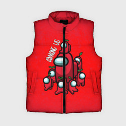 Женский жилет AMONG US, цвет: 3D-красный