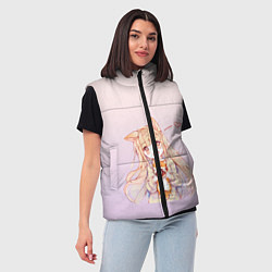 Женский жилет Малышка чиби пончик лис, цвет: 3D-красный — фото 2