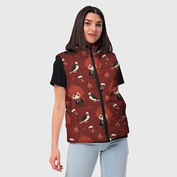 Женский жилет Genshin Impact, цвет: 3D-черный — фото 2