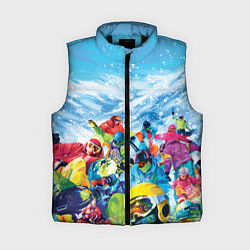 Женский жилет Палитра сноуборд, цвет: 3D-черный