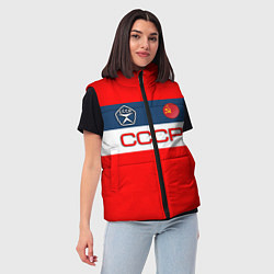 Женский жилет СССР, цвет: 3D-черный — фото 2