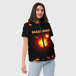 Женский жилет Владимир, цвет: 3D-красный — фото 2