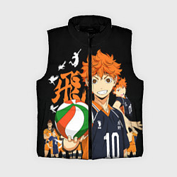 Женский жилет ВОЛЕЙБОЛ!! HAIKYUU!!, цвет: 3D-черный