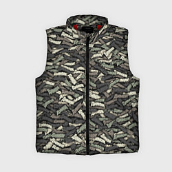 Женский жилет Камуфляж - Димон, цвет: 3D-красный