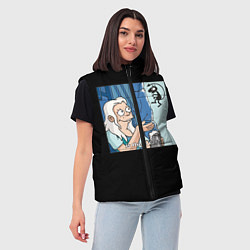 Женский жилет Это кот?, цвет: 3D-красный — фото 2