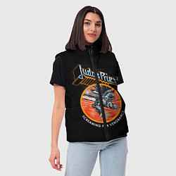 Женский жилет Judas Priest, цвет: 3D-черный — фото 2