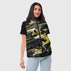 Женский жилет ЕВГЕНИЙ МАЛКИН, цвет: 3D-черный — фото 2