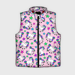 Женский жилет Единороги и звезды