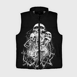 Женский жилет ЧЕРЕПА, цвет: 3D-светло-серый