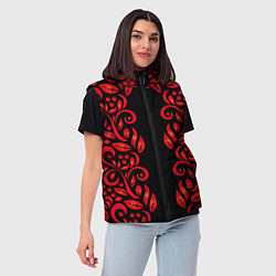 Женский жилет ХОХЛОМА, цвет: 3D-красный — фото 2