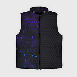 Женский жилет СОТЫ НЕОН - ГЕОМЕТРИЯ, цвет: 3D-светло-серый
