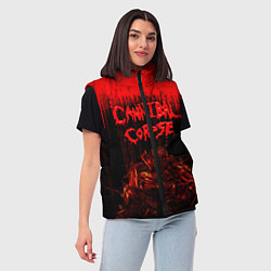 Женский жилет CANNIBAL CORPSE, цвет: 3D-светло-серый — фото 2