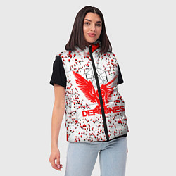 Женский жилет Deftones, цвет: 3D-черный — фото 2