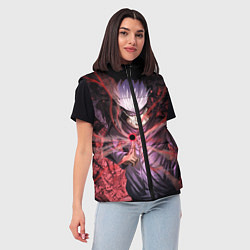 Женский жилет Магическая битва, цвет: 3D-красный — фото 2