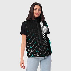 Женский жилет МЕРСЕДЕС AQUA BLACK GRADIENT, цвет: 3D-красный — фото 2