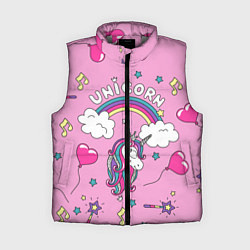 Женский жилет Единорог Радужный