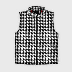 Женский жилет Гусиная лапка, цвет: 3D-красный